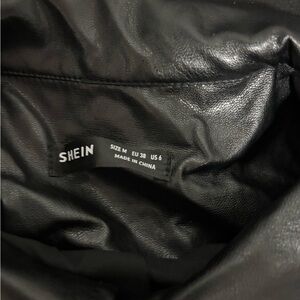 Shein Black Leather Jacket
